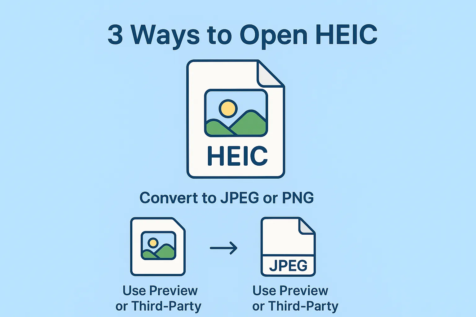 HEIC File Won't Open? 3 Practical, Free Ways to Convert HEIC to JPEG
